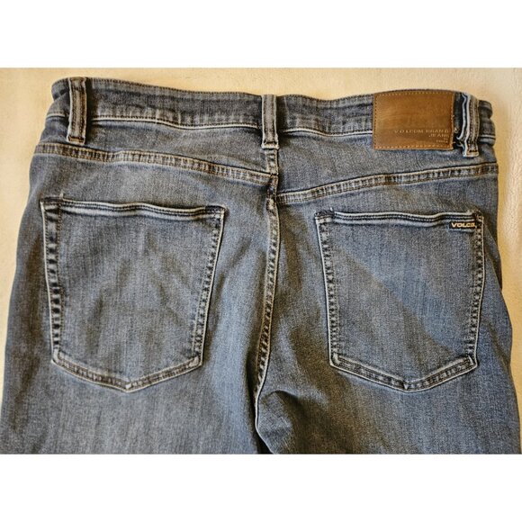 Volcom Kinkade Jeans Mens 34 Blue Regular Straight Leg Denim - Picture 8 of 14